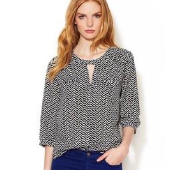 French Connection Tops - NWOT French Connection chevron top sz 10